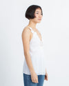 Catherine Malandrino Clothing XS | US 0 White Eyelet Sleeveless Blouse