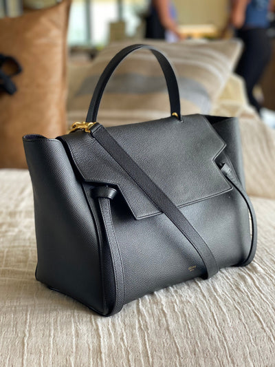 Celine Bags One Size "Mini Belt Bag in Grained Calfskin"