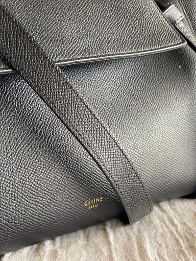 Celine Bags One Size "Mini Belt Bag in Grained Calfskin"