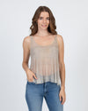 Chan Luu Clothing Small Sequined Tank Top
