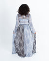 Chan Luu Clothing Small Sheer Printed Maxi Dress
