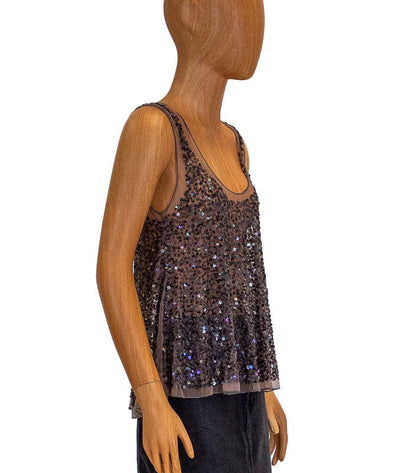 Chan Luu Clothing XS Sequins Sleeveless Blouse