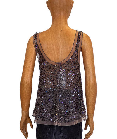 Chan Luu Clothing XS Sequins Sleeveless Blouse