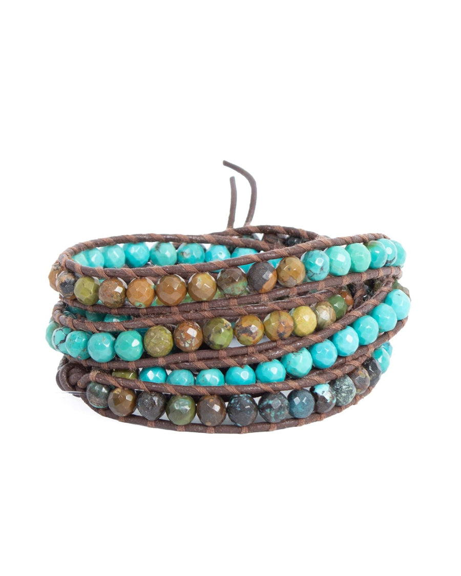 Chan Luu Jewelry One Size Beaded Wrap Bracelet
