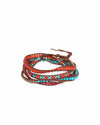 Chan Luu Jewelry One Size Multicolor Beaded Wrap Bracelet