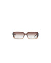 Chanel Accessories One Size Brown Rectangle Sunglasses