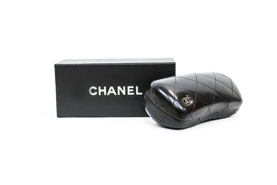 Chanel Accessories One Size Pilot Aviator Leather Sunglasses