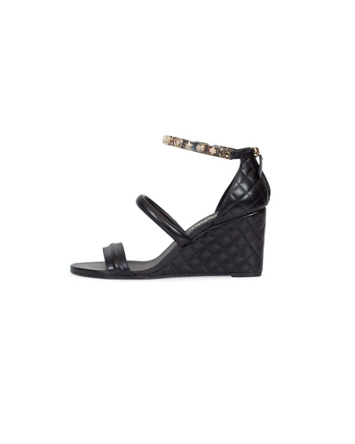 Chanel Shoes Large | US 11 Quilted Strappy Wedges