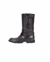 Chanel Shoes Medium | 8.5 Quilted Brown Biker Boots