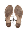 Chanel Shoes Medium | US 8.5 I IT 38.5 CC Leather T-Strap Sandals