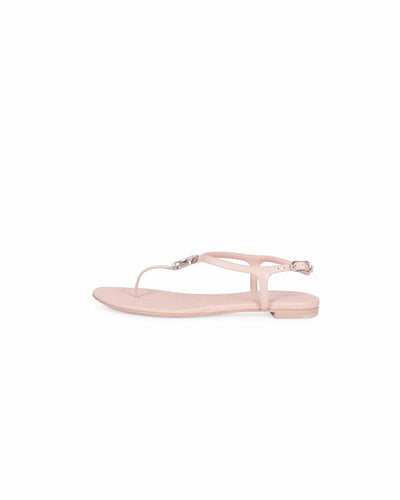 Chanel Shoes Medium | US 8.5 Pink Lambskin Thongs