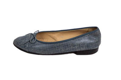 Chanel Shoes Medium | US 8 I IT 38 Coated Ballet Flats