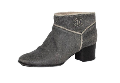 Chanel Shoes Medium | US 8 I IT 38 Shearling Ankle Boot