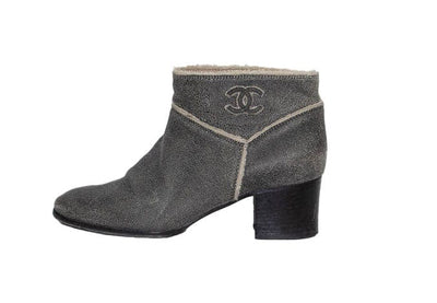 Chanel Shoes Medium | US 8 I IT 38 Shearling Ankle Boot