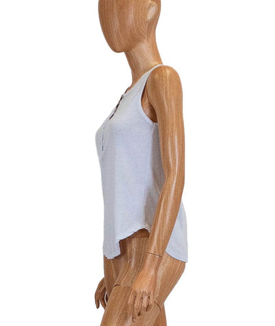 CHASER Clothing XS Ribbed Button Tank