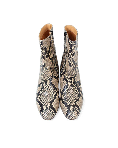 Chie Mihara Shoes Medium | US 8 I IT 38 Snake Print Ankle Boots