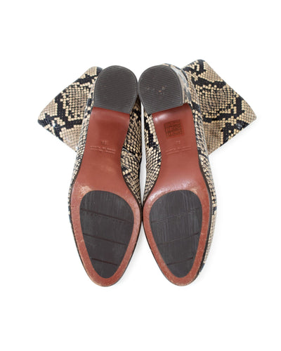 Chie Mihara Shoes Medium | US 8 I IT 38 Snake Print Ankle Boots