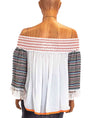 CHIO Clothing Small Off The Shoulder Embroidered Top