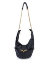 Chloé Bags One Size Chloé Chain Strap Large Black Leather Hobo Bag