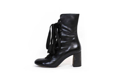 Chloé Shoes Medium | US 9 I IT 39 Leather Lace-Up Boots