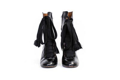Chloé Shoes Medium | US 9 I IT 39 Leather Lace-Up Boots