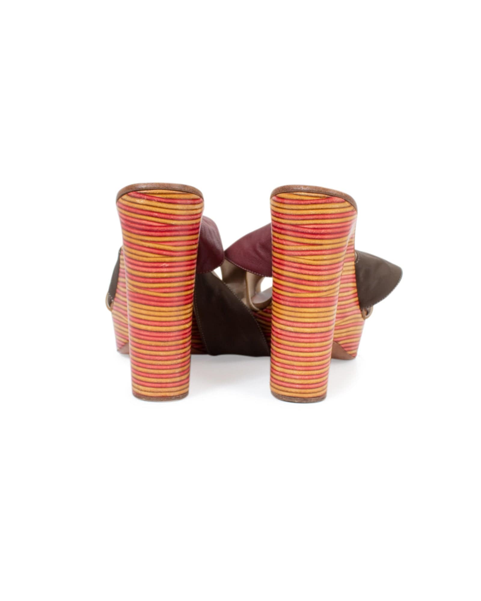 Chloé Shoes Medium | US 9 Multicolor Wrap Wedge Sandals