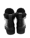 Chloé Shoes Medium | US 9 Shearling Black Leather Combat Boots
