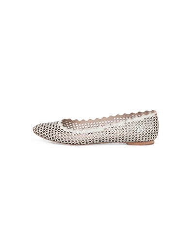 Chloé Shoes Small | US 7 "Lauren" Perforated Flats
