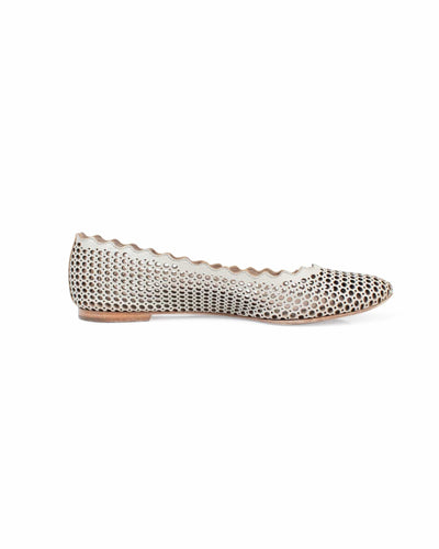 Chloé Shoes Small | US 7 "Lauren" Perforated Flats