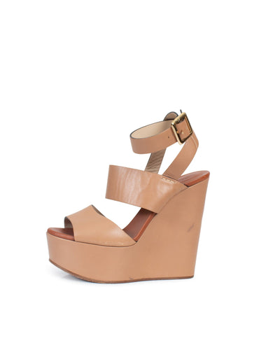 Chloé Shoes Small Wrap Around Wedge Sandals