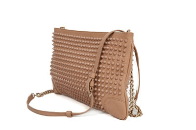 Christian Louboutin Bags One Size Christian Louboutin "Loubiposh Clutch" Spiked Leather Bag