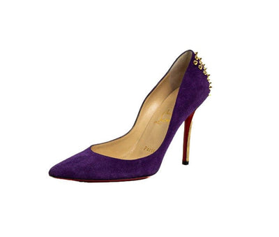 Christian Louboutin Shoes Medium | US 8 I IT 38 Studded Suede Heels