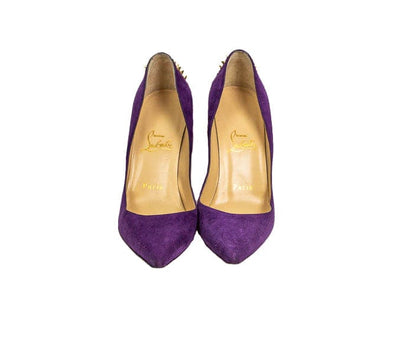 Christian Louboutin Shoes Medium | US 8 I IT 38 Studded Suede Heels