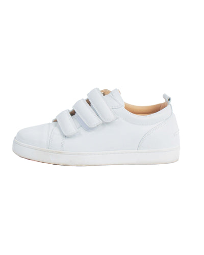 Christian Louboutin Shoes Medium | US 9 IT 39 Louboutin White Leather Velcro Sneakers