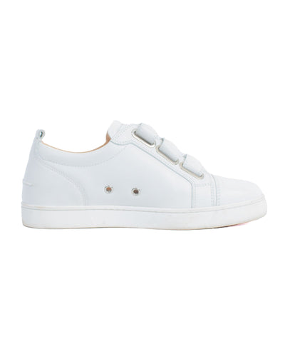 Christian Louboutin Shoes Medium | US 9 IT 39 Louboutin White Leather Velcro Sneakers