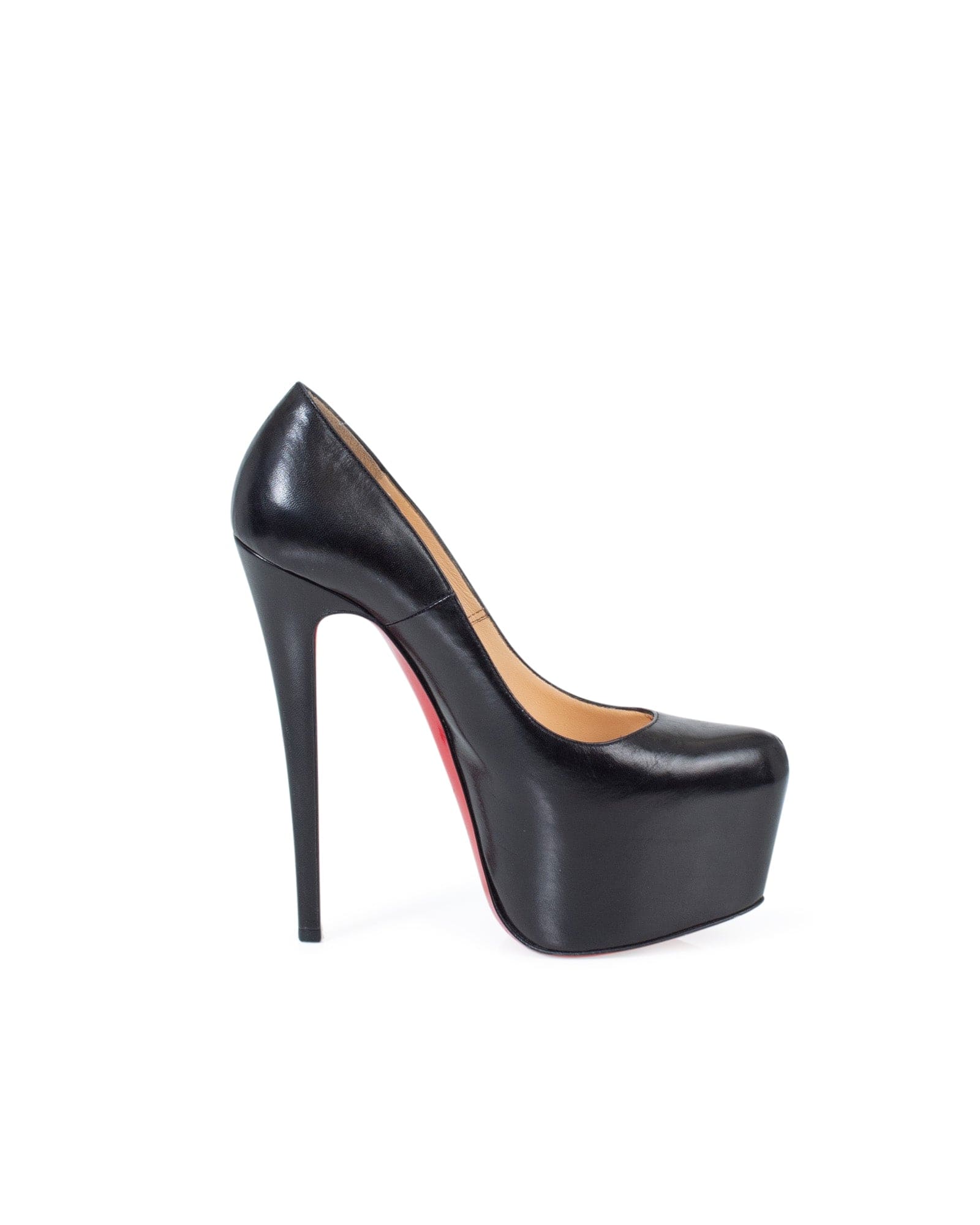 Christian Louboutin Black Leather Daffodile Pumps Size 40