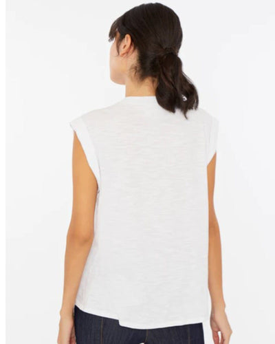 Cinq a Sept Clothing Medium "Rhinestone Net Bella Tee"