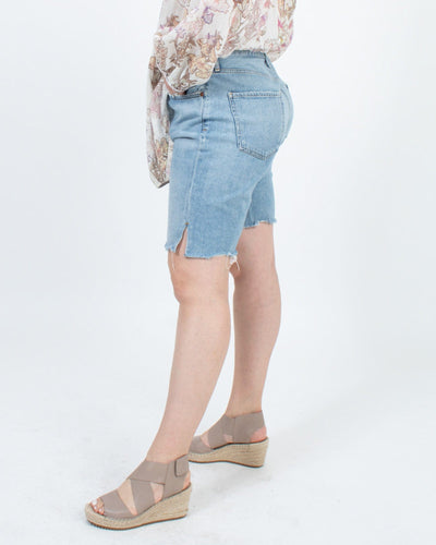 Citizens of Humanity Clothing Large | US 31 "Claudette" Mid Length High Rise Denim Shorts
