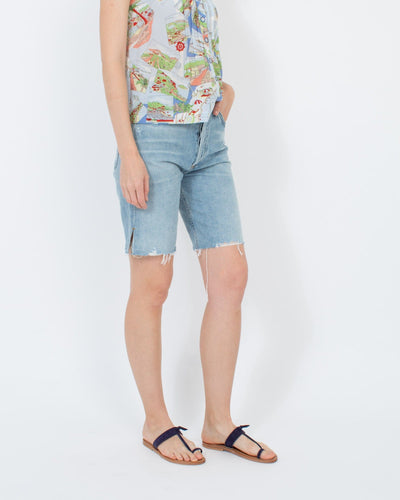 Citizens of Humanity Clothing Small | US 26 "Claudette" Distressed Denim Shorts