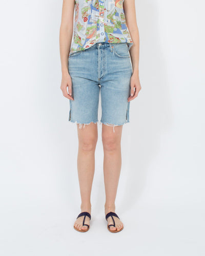 Citizens of Humanity Clothing Small | US 26 "Claudette" Distressed Denim Shorts
