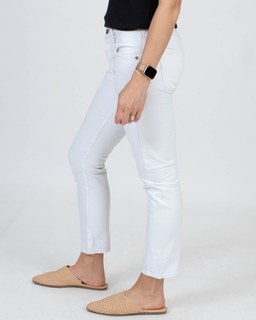 Citizens of Humanity Clothing XS | US 25 White "Emerson Slim Boyfriend" Jeans