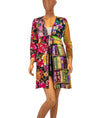 Claudette Clothing XS Mixed Print Open Cardigan