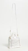 Cleobella Bags One Size White "Anica" Woven Mini Crossbody Bag