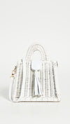 Cleobella Bags One Size White "Anica" Woven Mini Crossbody Bag
