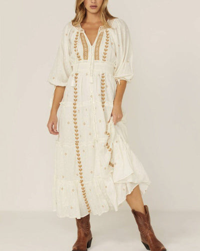 Cleobella Clothing Medium "Naya" Ankle Dress