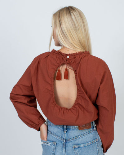 Cleobella Clothing Medium Open Back Crop Top