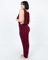 Cleobella Clothing Medium Sheer Burgundy Jumpsuit