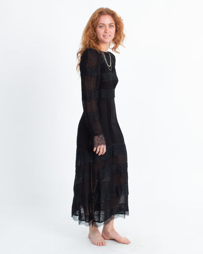 Cleobella Clothing XS Lace Trimmed Maxi Dress