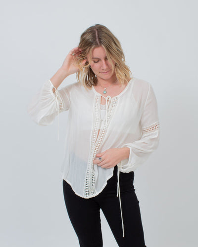 Cleobella Clothing XS Sheer Lightweight Blouse