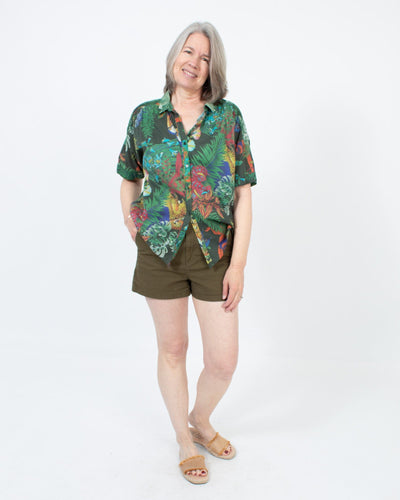 Closed Clothing Large Animal Print Button Down